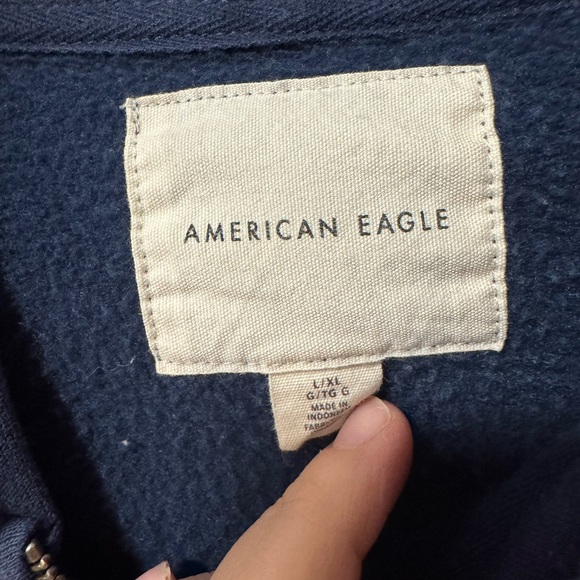 American Eagle Navy Blue Hoodie - Picture 4 of 4